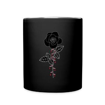 Bloody Rose - Full Colour Mug - black - Front