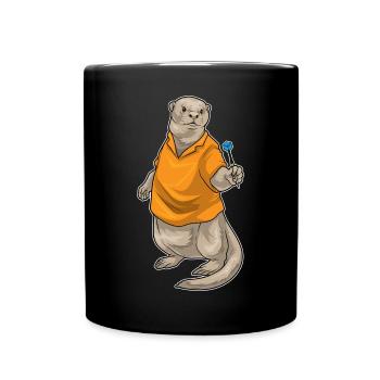 Otter Dart Dartpfeil - Full Colour Mug - black - Front