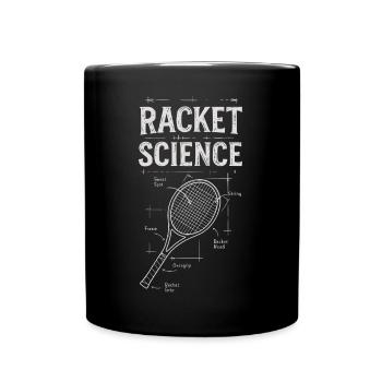 Racket Science - Raquette de tennis fun Chemise - Mug uni - noir - Devant