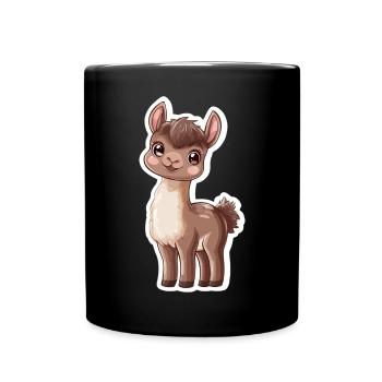 Lama Alpaga Lama Lama Cadeau Animal - Mug uni - noir - Devant