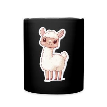 Lama Alpaga Lama Lama Cadeau Animal - Mug uni - noir - Devant