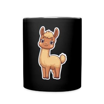 Lama Alpaga Lama Lama Cadeau Animal - Mug uni - noir - Devant