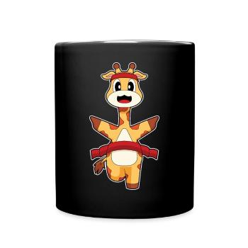 Giraffe Jogger Jogging Sport - Full Colour Mug - black - Front