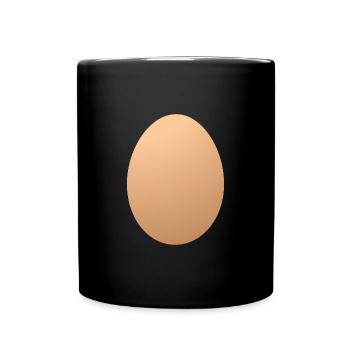 World Record Egg Instagram Egg Ei Eier - Tasse einfarbig - Schwarz - Vorne