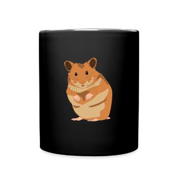 Hamster - Hamster Doré - Hamster - Animaux Domestiques - Mug uni - noir - Devant