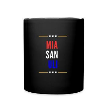 Mia san Uli - Mug uni - noir - Devant