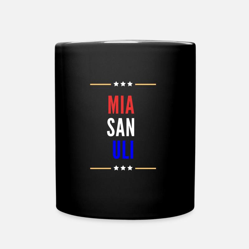 Mia san Uli - Tasse einfarbig - Schwarz