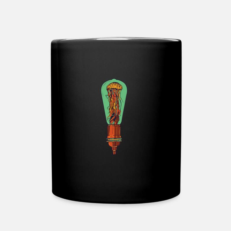 Vintage Edison Glühbirne - Tasse einfarbig - Schwarz