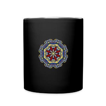 Mandala du Soleil - Mug uni - noir - Devant