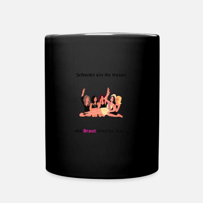 Braut - Tasse einfarbig - Schwarz