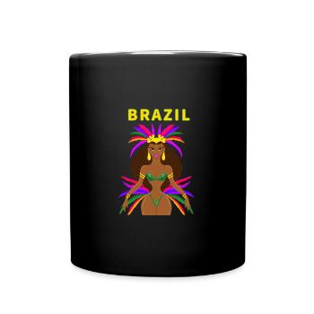 Brazil - Full Colour Mug - black - Front
