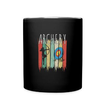Archery Archer Archery Target - Full Colour Mug - black - Front
