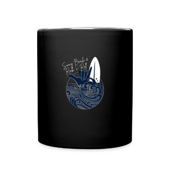 Sunny Beach Rock n Roll - OCENBLUE COLLECTION - Tasse einfarbig - Schwarz - Vorne
