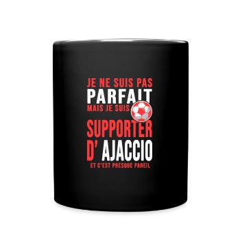 supporter football ajaccio foot Club ajaccien - Mug uni - noir - Devant
