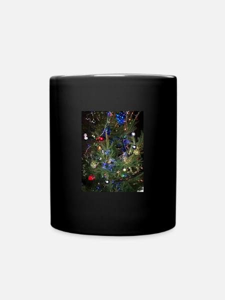 sapin decoré - Mug uni - noir