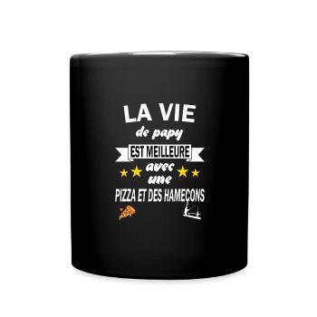 La vie de papy est meilleure t-shirt pêcheur - Mug uni - noir - Devant