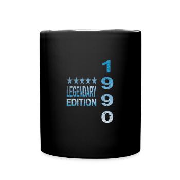 Legendary Edition 1990 Shirt - Tasse einfarbig - Schwarz - Vorne