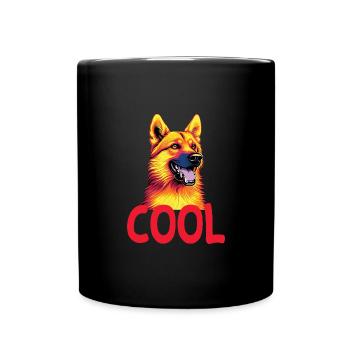 Ein cooler Hund - Tasse einfarbig - Schwarz - Vorne
