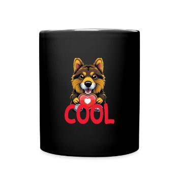 Ein cooler Hund - Tasse einfarbig - Schwarz - Vorne