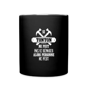 Maillot tonton bricoleur idée cadeau humour homme - Mug uni - noir - Devant