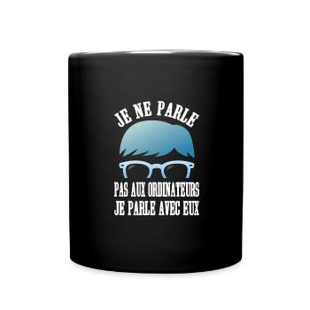 Maillot jeux vidéo geek humour jeux vidéo cadeau - Mug uni - noir - Devant