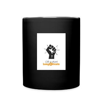 Life is short Long Bitcoin - Mug uni - noir - Devant