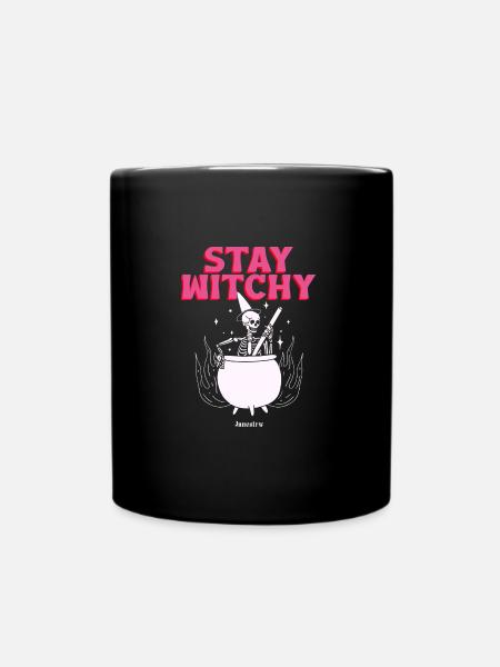 stay witchy - Tasse einfarbig - Schwarz
