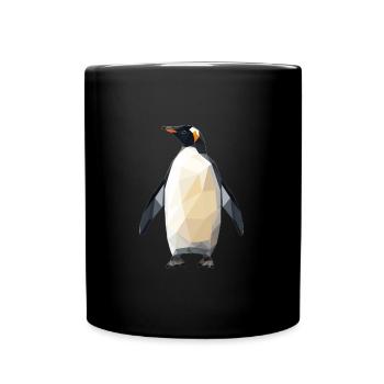 Pingouin géométrique - Mug uni - noir - Devant