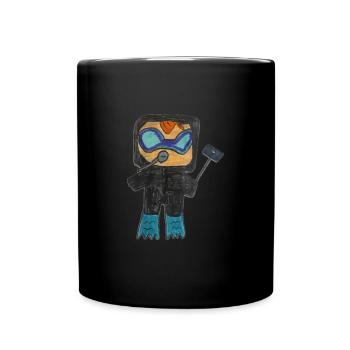 Ingrid‘s Waterworld - Tasse einfarbig - Schwarz - Vorne