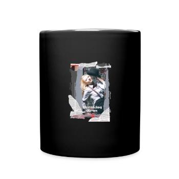 breaking news love - Tasse einfarbig - Schwarz - Vorne