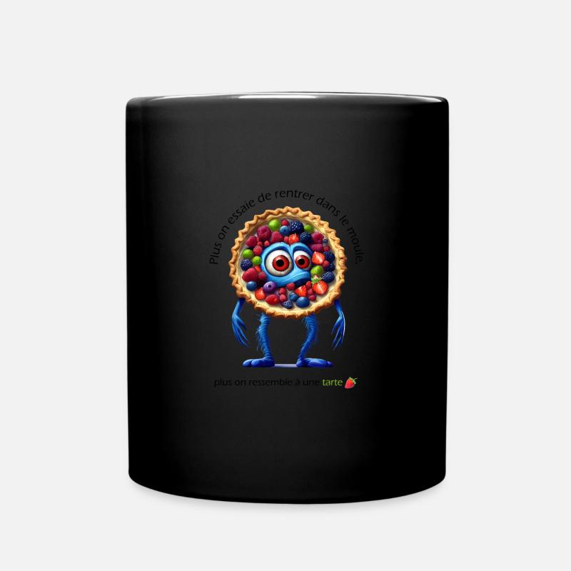 Fitting into the mold - Full Colour Mug - black
