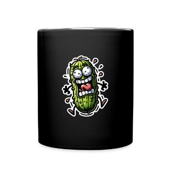 Crazy Cucumber - Full Colour Mug - black - Front