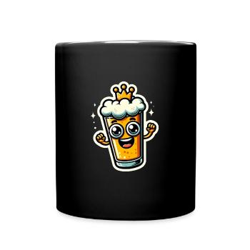 Happy foaming pleasure - Full Colour Mug - black - Front