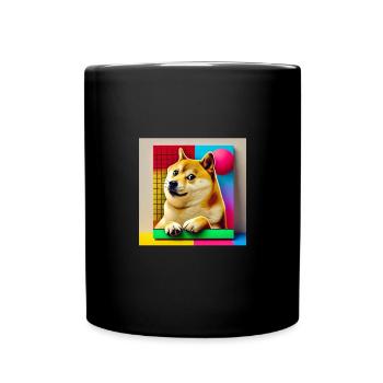 Chien Pop Art - Mug uni - noir - Devant