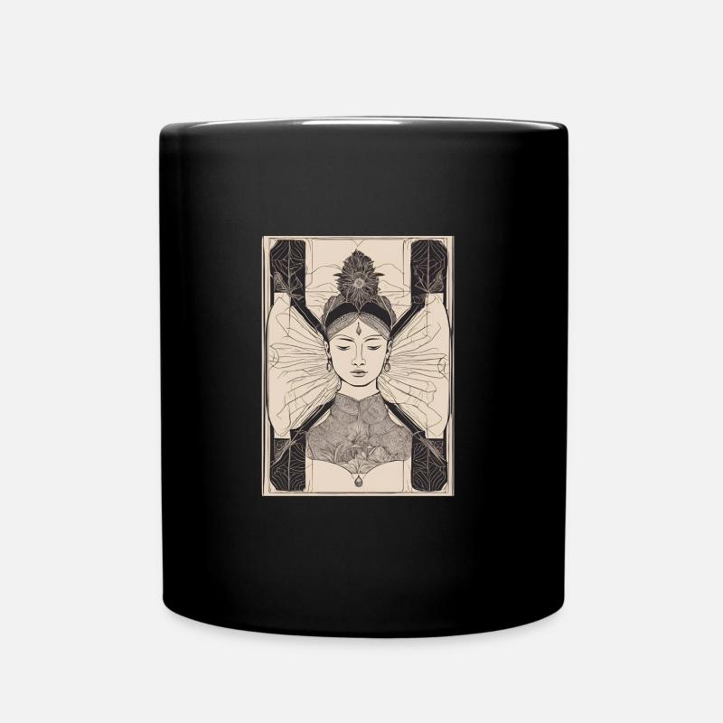 Lotus Queen - Tasse einfarbig - Schwarz