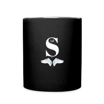 LightStaff Logo S - white - Tasse einfarbig - Schwarz - Vorne