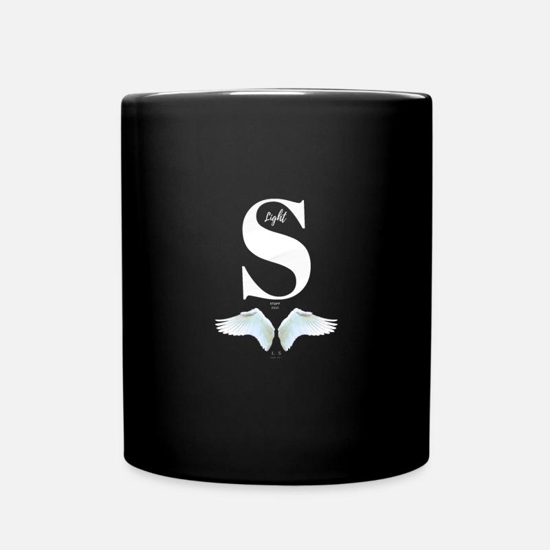 LightStaff Logo S - white - Tasse einfarbig - Schwarz