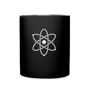 Minimalist atom for physicists - Full Colour Mug - black - Front