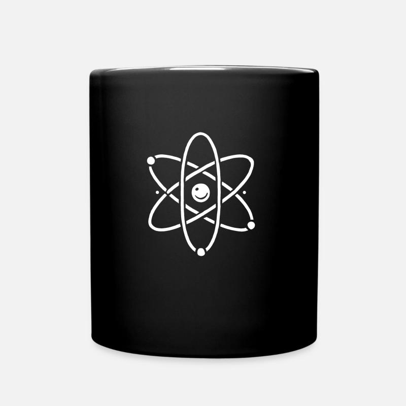Minimalist atom for physicists - Full Colour Mug - black