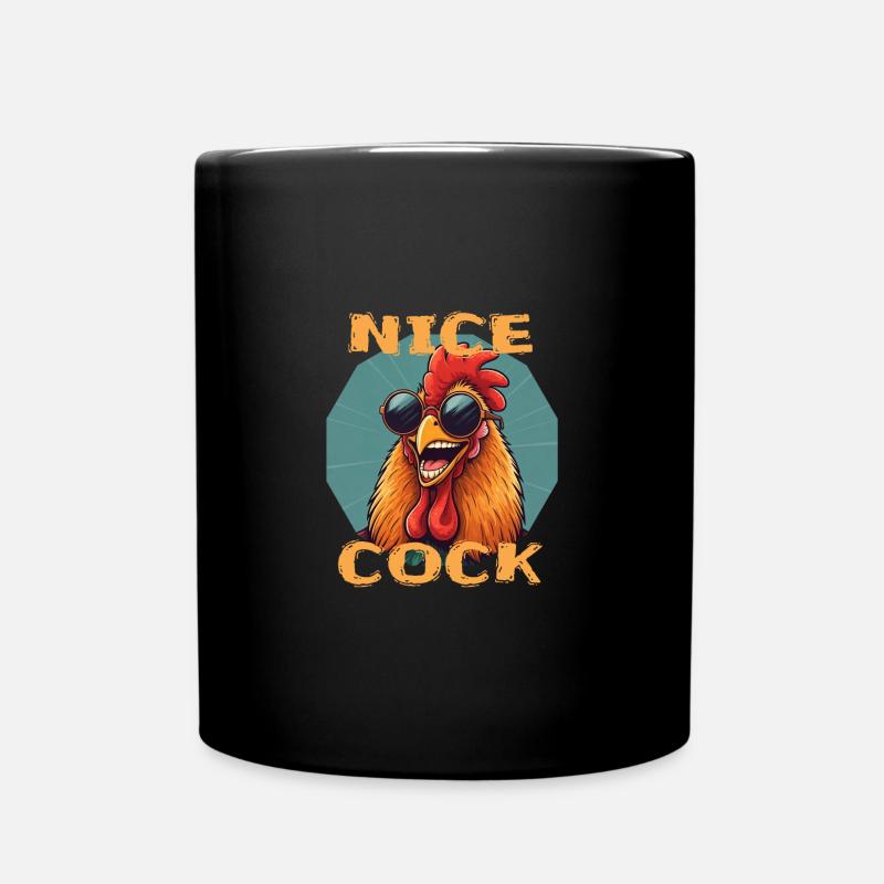Nice Cock - Full Colour Mug - black