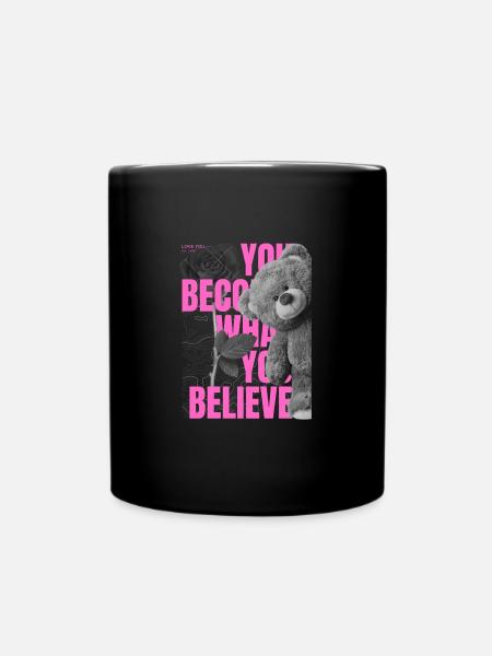 Modern Retro Streetwear Typography - Full Colour Mug - black