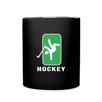 feldhockey hockey fieldhockey hockey-dance - Tasse einfarbig - Schwarz - Vorne