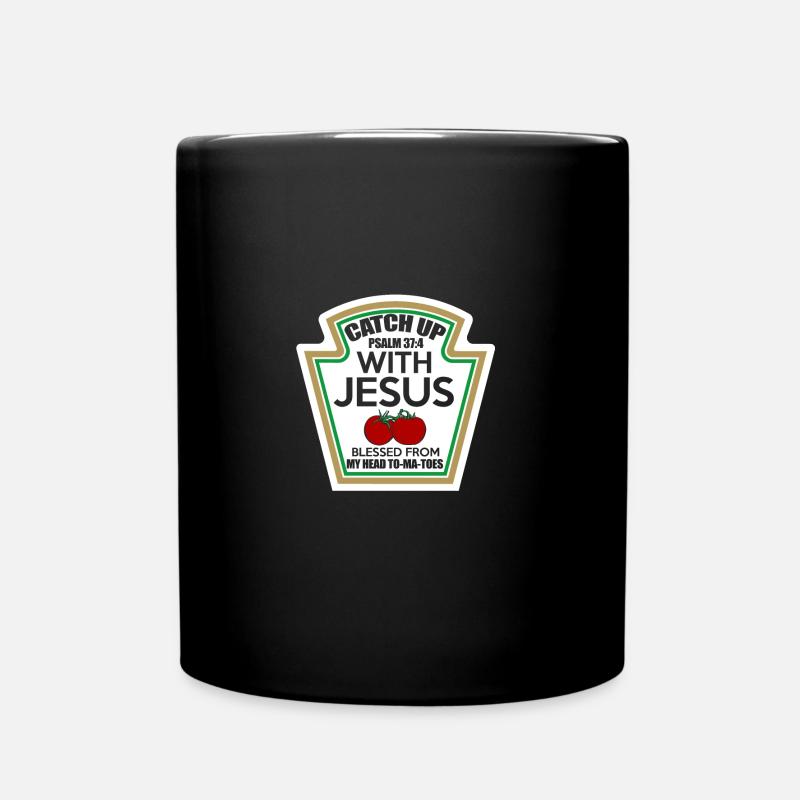 Rattrape-moi avec Jésus - Mug uni - noir