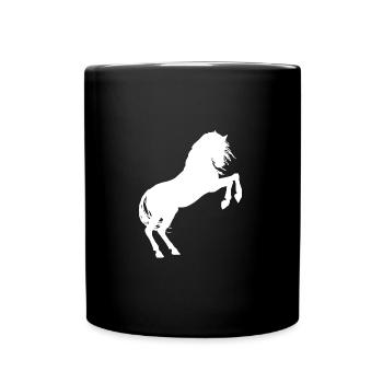 Cheval chevaux cheval amour poney cavalier cavalier - Mug uni - noir - Devant