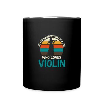 Violin Violinist Orchestra Lovers of classical music - Full Colour Mug - black - Front