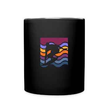 Surfing Beach Surfer Surfing Summer Sea Lovers - Full Colour Mug - black - Front