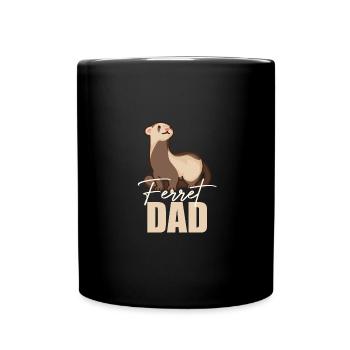 Ferret Cute Animal Ferret Lover - Full Colour Mug - black - Front