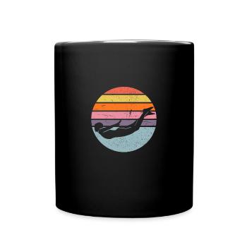 Schwimmen Sport Schwimmbad Schwimmer Schwimmen Lie - Tasse einfarbig - Schwarz - Vorne