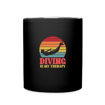 Sports de natation Piscine Nageurs Natation Lie - Mug uni - noir - Devant