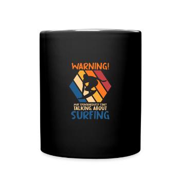Surf Plage Surf Surf Été Océan Vagues Amour - Mug uni - noir - Devant
